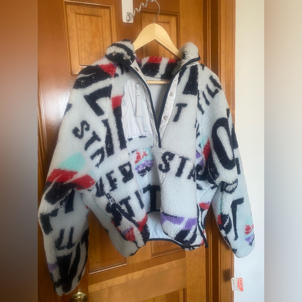 NWT Free People Movement Hit the Slopes printed Pullover